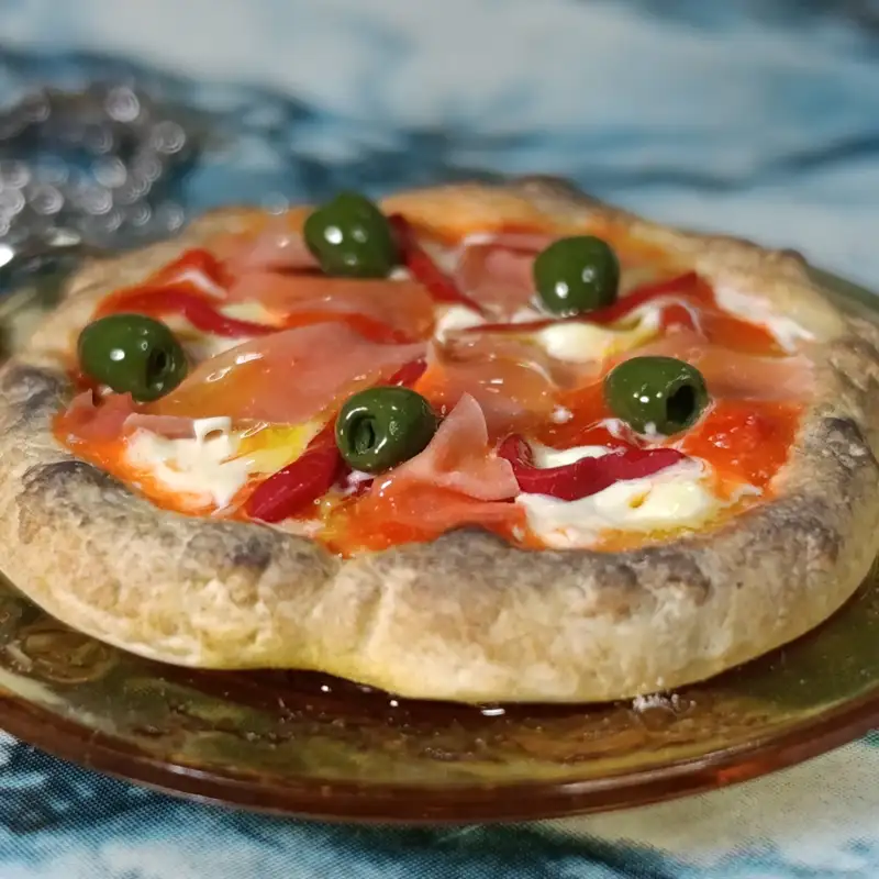 Collar Pizza Especial (plato color ambar) - Image 2