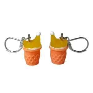 Aritos Gallinitas (combinación Naranja y  Amarillo)