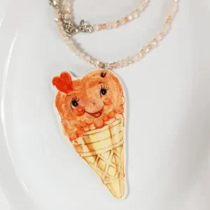 Collar Heladito rosa