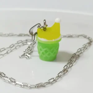 Collar  Gallinita (combinación verde y amarillo)