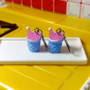 Aritos Gallinitas (combinación rosa y celeste)