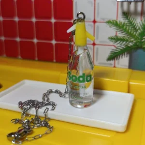 Collar Sifon de Soda (pico amarillo letras verde)