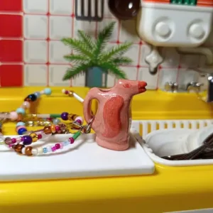 Collar Jarrita Pinguino de cerámica