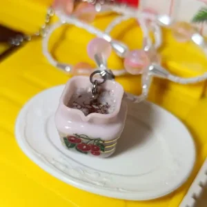 Collar Lecherita Vintage Rosa