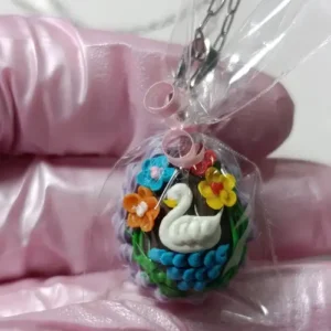 Collar huevo de Pascua (Lila)