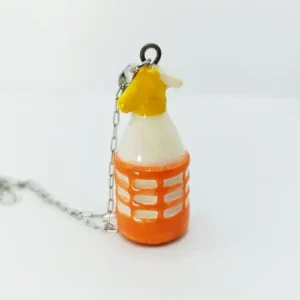 Collar Sifón de soda (cuerpo naranja- pico amarillo)